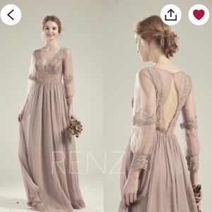 Gorgeous Dusty Purple Lace Dress